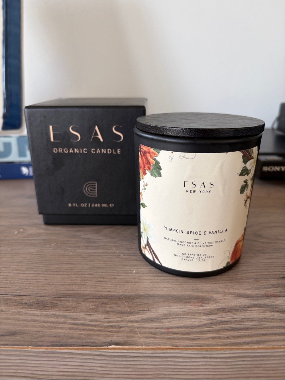 Brand New Esas Pumpkin Spice & Vanilla Candle